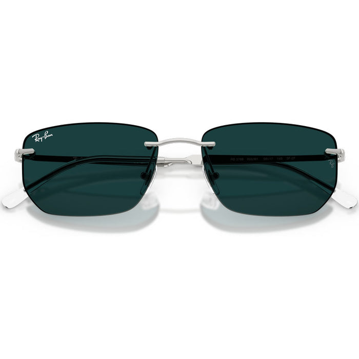 Ray-Ban RB3768 Silver Emerald Transitions Front3