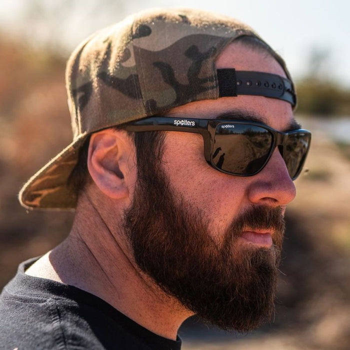 Rebel, Matte Black/Carbon Glass Polarised Lenses