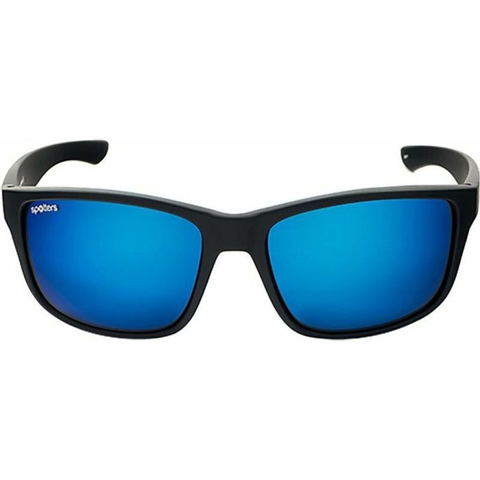 Rebel, Matte Black/Blue Mirror Glass Polarised Lenses