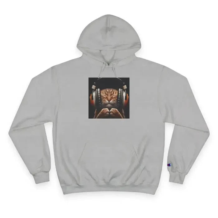 Retro Cat Lover Champion Hoodie - Now That's What I Call Cat Volume 1 - FloofChonk