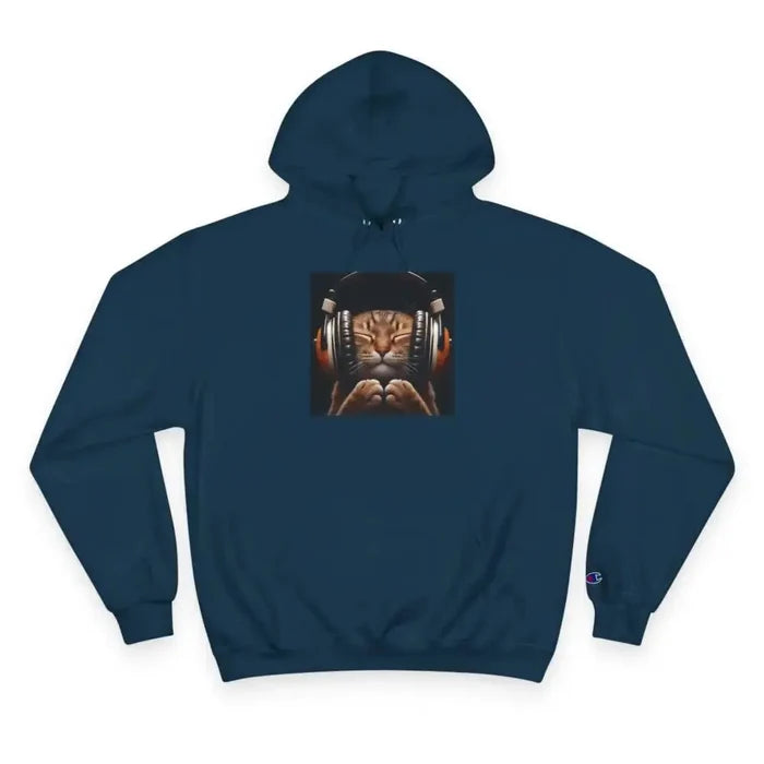 Retro Cat Lover Champion Hoodie - Now That's What I Call Cat Volume 1 - FloofChonk