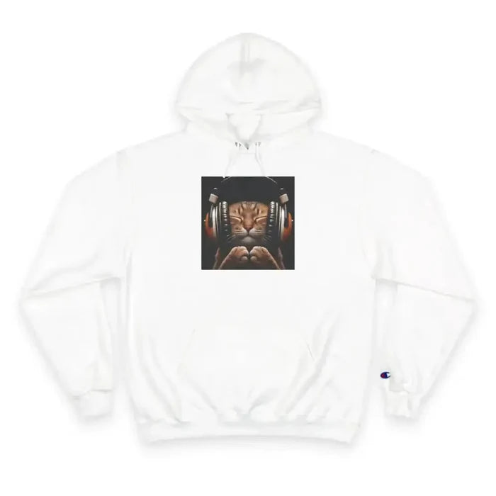 Retro Cat Lover Champion Hoodie - Now That's What I Call Cat Volume 1 - FloofChonk