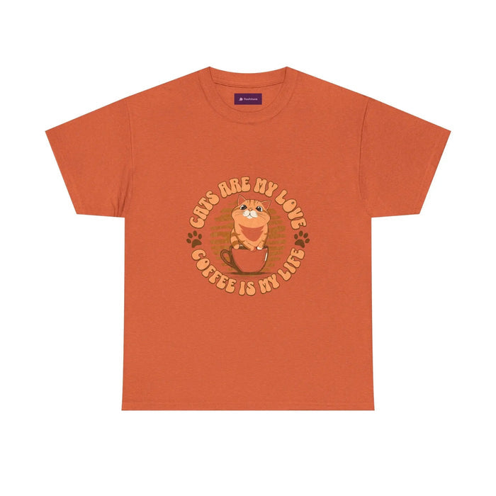 Retro Coffee Tee, Funny Cat Lover Shirt - FloofChonk