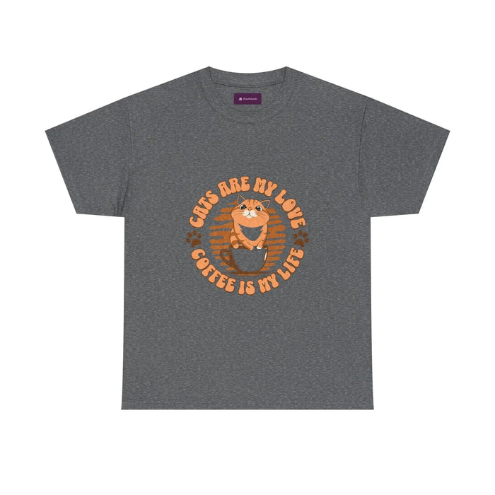 Retro Coffee Tee, Funny Cat Lover Shirt - FloofChonk