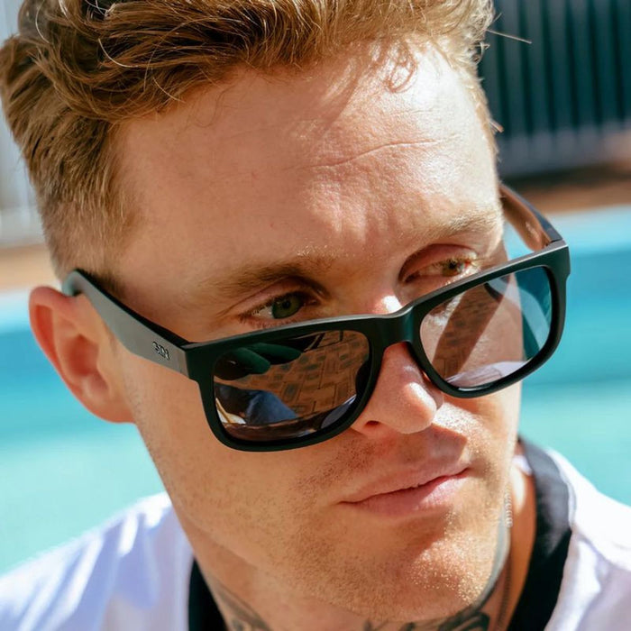 Riot, Matte Black Island Vibes/Smoke Polarised Lenses