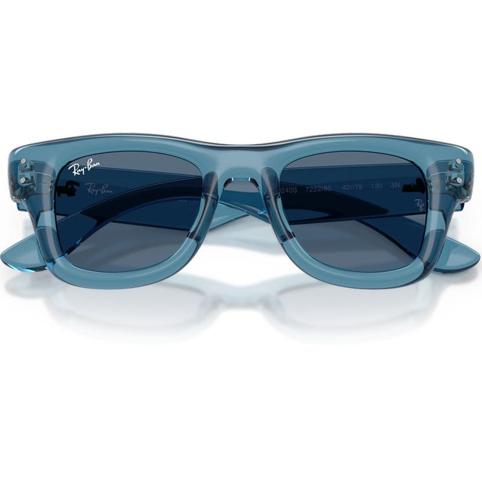 Ray-Ban Junior RJ9240S Transparent Blue Dark Blue Front2