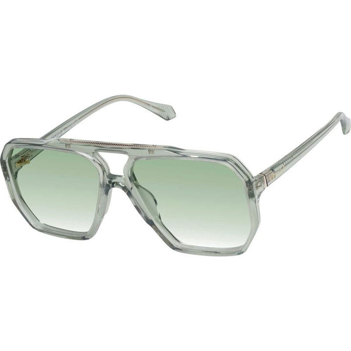 Rodeo, Transparent Sage with Gold Metal/Light Green Gradient Lenses