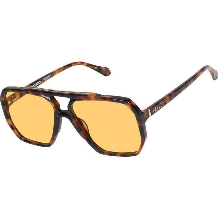 Rodeo, Dark Tortoise with Gold Metal/Light Orange Lenses