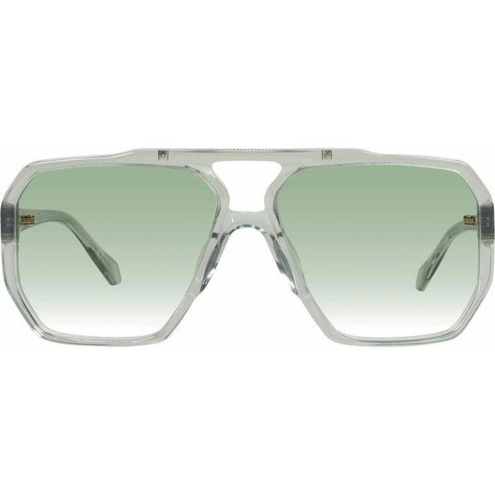 Rodeo, Transparent Sage with Gold Metal/Light Green Gradient Lenses