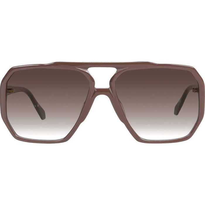 Rodeo, Chocolate with Gold Metal/Brown Gradient Lenses