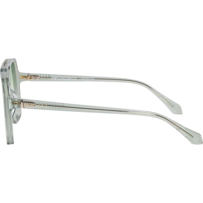 Rodeo, Transparent Sage with Gold Metal/Light Green Gradient Lenses