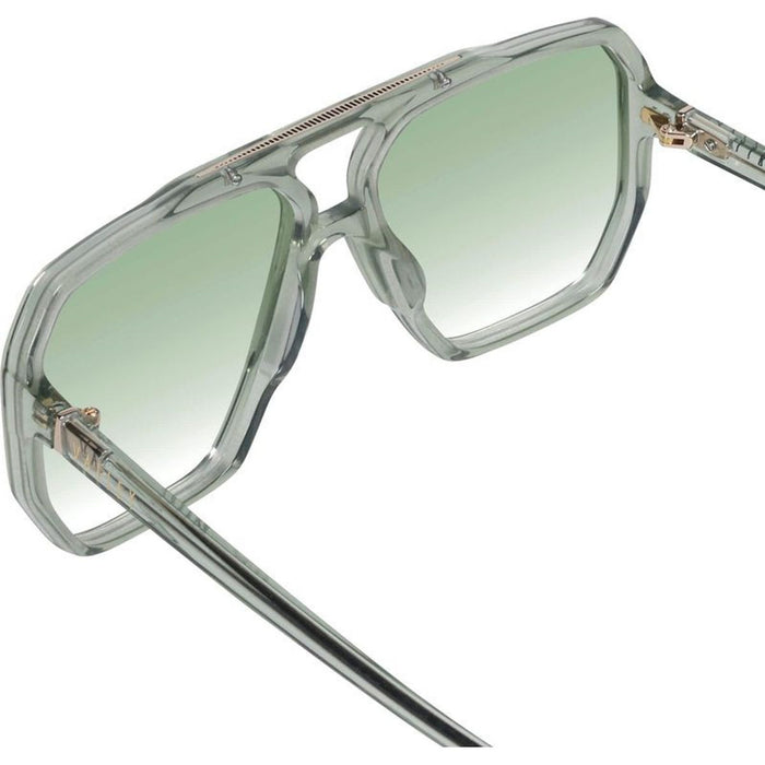 Rodeo, Transparent Sage with Gold Metal/Light Green Gradient Lenses
