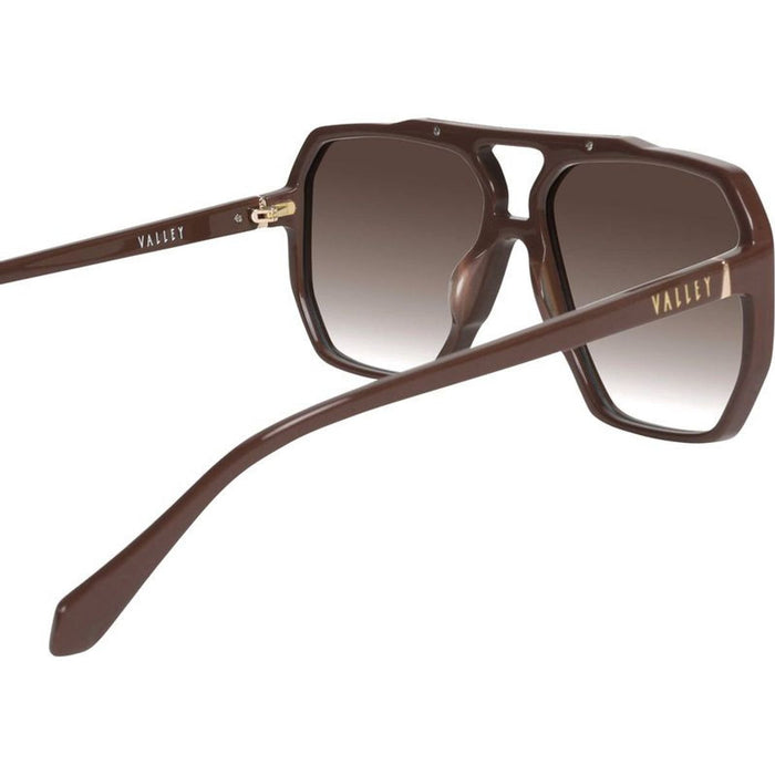 Rodeo, Chocolate with Gold Metal/Brown Gradient Lenses