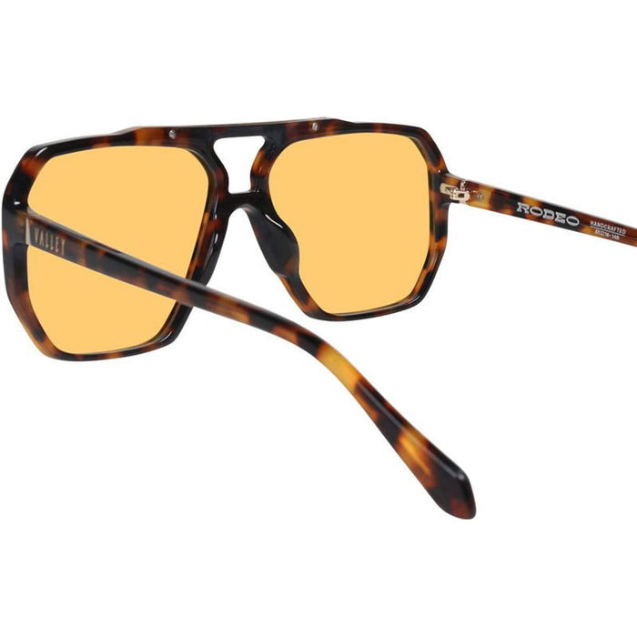 Rodeo, Dark Tortoise with Gold Metal/Light Orange Lenses