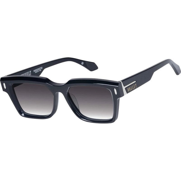 Roosevelt, Gloss Black with Silver Metal/Black Gradient Lenses