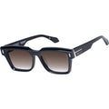 Roosevelt, Gloss Black with Silver Metal/Brown Gradient Lenses
