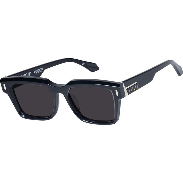 Roosevelt, Gloss Black with Silver Metal/Black Lenses