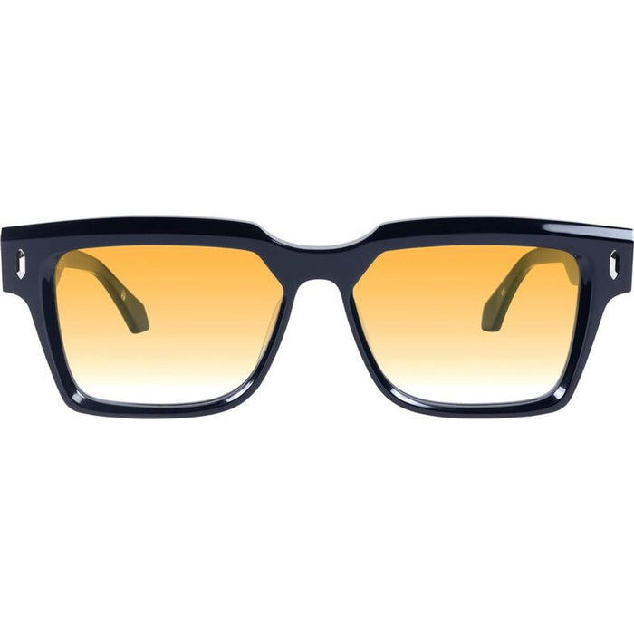 Roosevelt, Gloss Black with Silver Metal/Orange Gradient Lenses