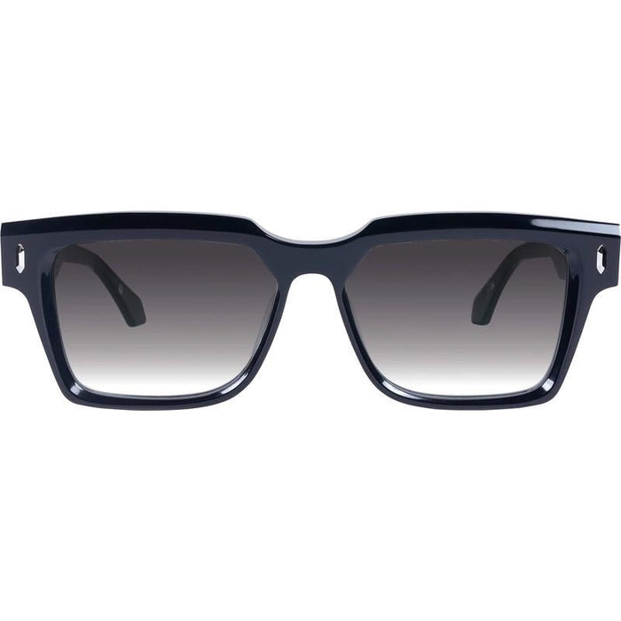 Roosevelt, Gloss Black with Silver Metal/Black Gradient Lenses