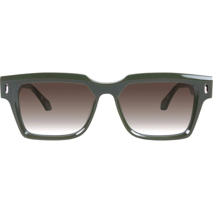 Roosevelt, Army Green with Gold Metal/Brown Gradient Lenses