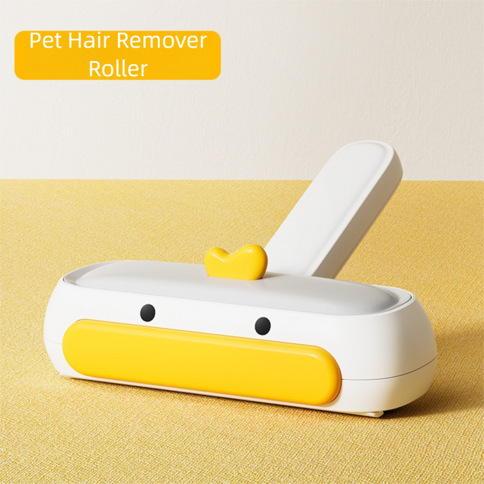 Rouleau anti-poils d'animaux, brosse réutilisable - Petit Canard Jaune