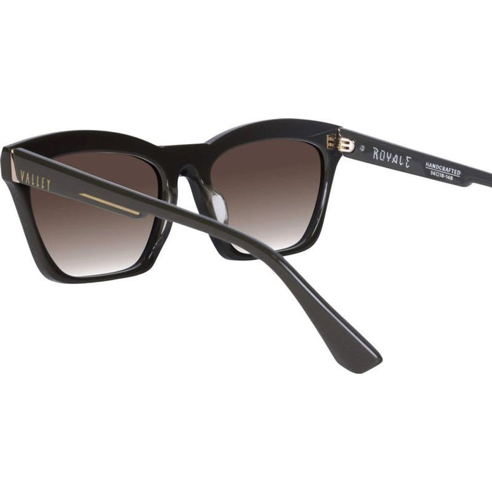 Royale, Dark Khaki Green with Gold Metal/Brown Gradient Lenses