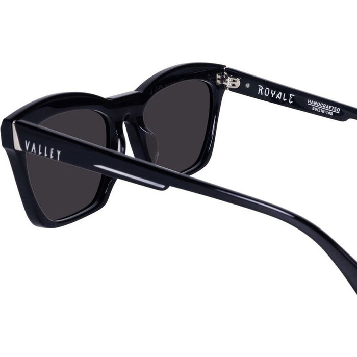 Royale, Gloss Black with Silver Metal/Black Lenses