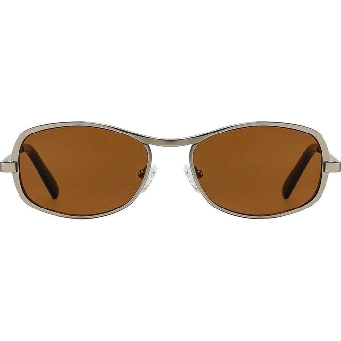 Rush, Matte Silver/Hazelnut Brown Lenses