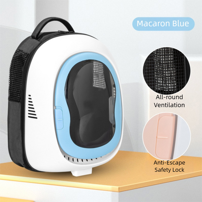 Sac à dos de transport pour chat avec protection UV, pour chat et petit chiot de 8 kg (18 lbs)