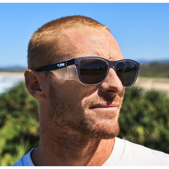 Safe & Sound Safety, Matte Navy/Smoke Lenses