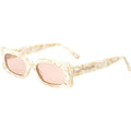 Salome, White Onyx/Rose Lenses