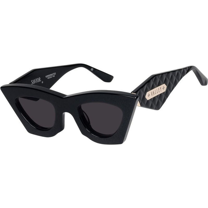 Saviour, Gloss Black with Gold Metal/Black Lenses
