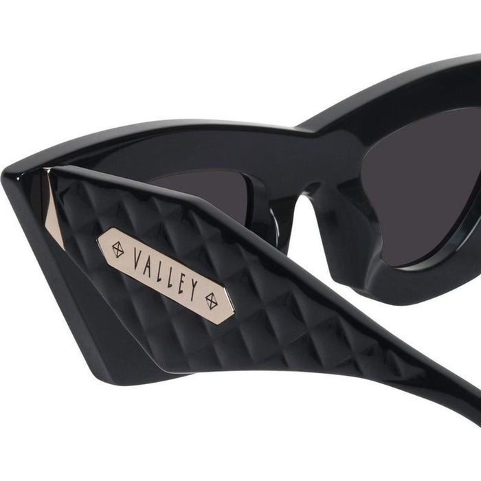Saviour, Gloss Black with Gold Metal/Black Lenses