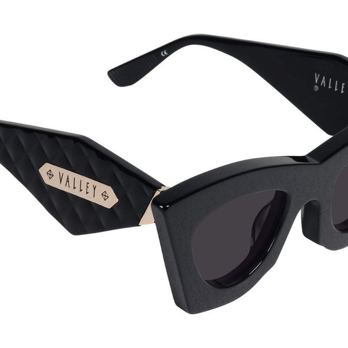 Saviour, Gloss Black with Gold Metal/Black Lenses