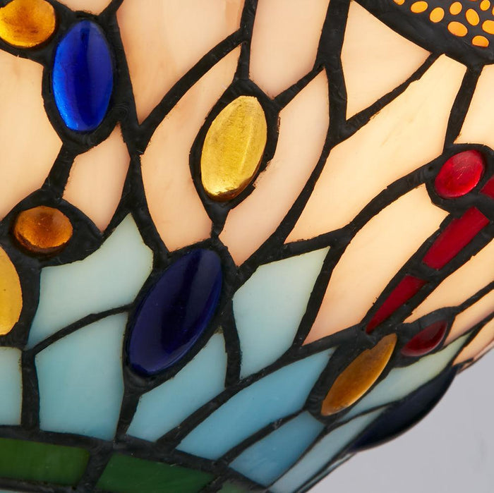 dragonfly 1 lt tiffany wall light 1283 17 by searchlighting lighting, living room image