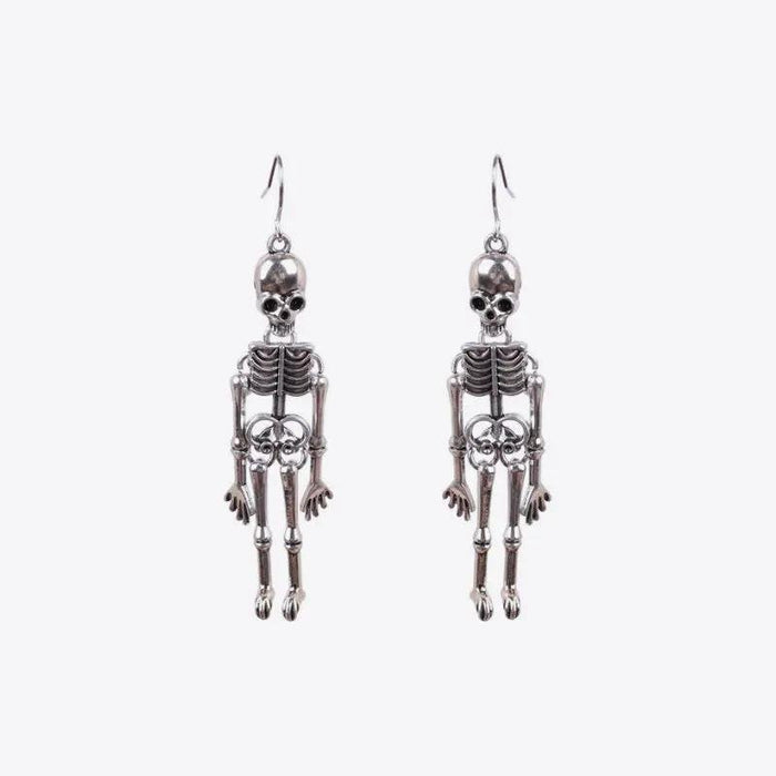 Skeleton Alloy Earrings - FloofChonk