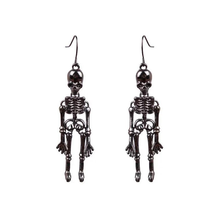 Skeleton Alloy Earrings - FloofChonk