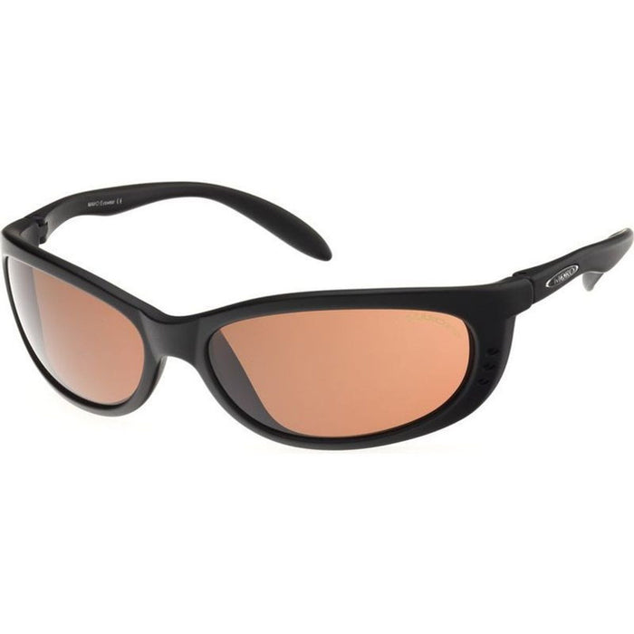 Sleek, Matte Black/Glass Copper Photochromic Polarised Lenses