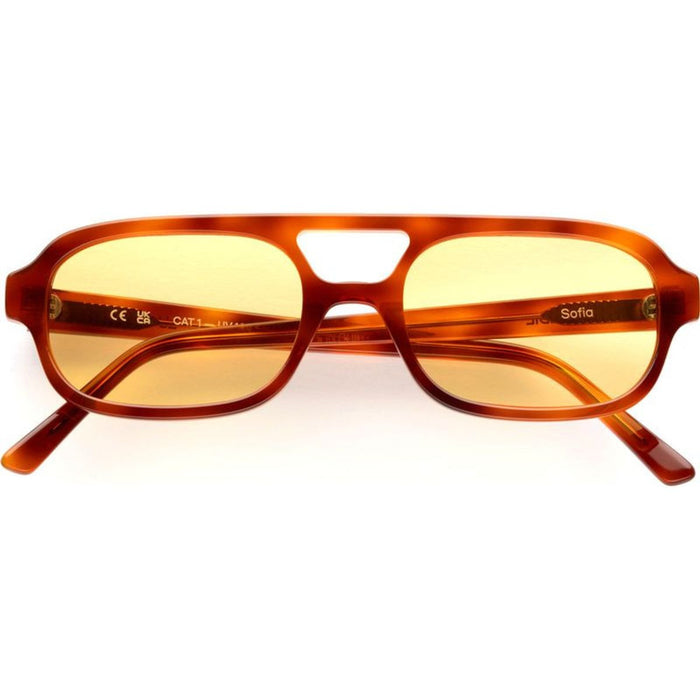 Sofia, Chestnut/Yellow Lenses