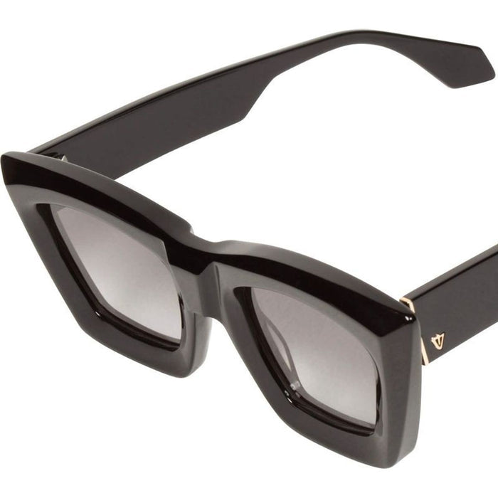 Soho, Gloss Black with Silver Metal/Black Gradient Polarised Lenses