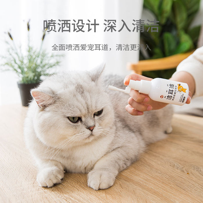 Solution de nettoyage auriculaire pour animaux de compagnie avec contrôle des odeurs