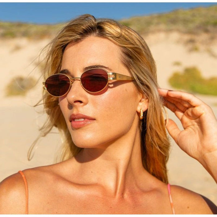 Stevie, Gold and Chintz/Coffee Lenses