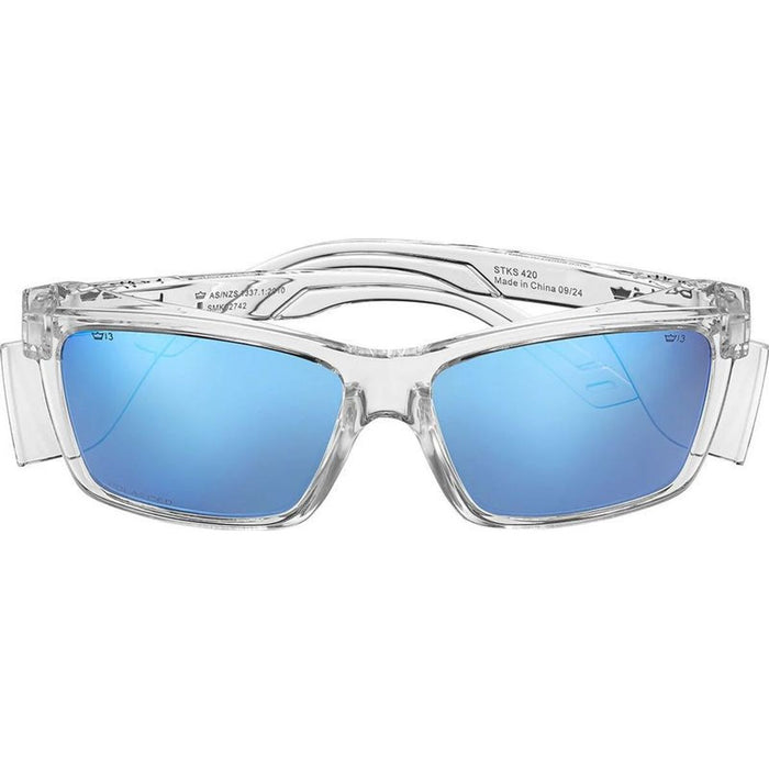 STKS 420, Crystal/Cobalt Flash Mirror Polarised Lenses