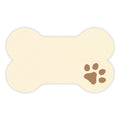 Tapis pour gamelle de chien/chat - Os beiges 40x60cm