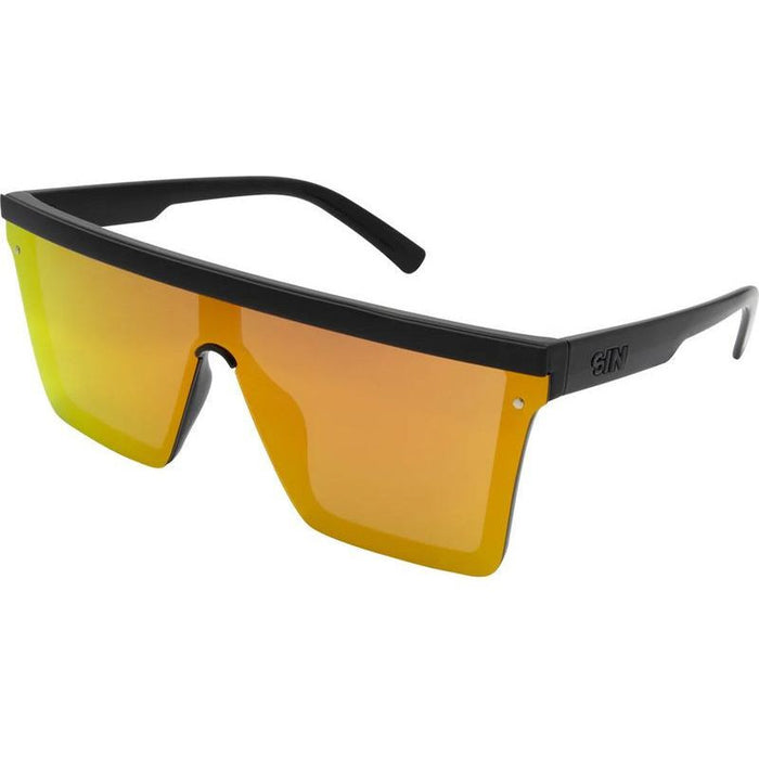 The Bar, Black/Red Flash Mirror Polarised Lenses