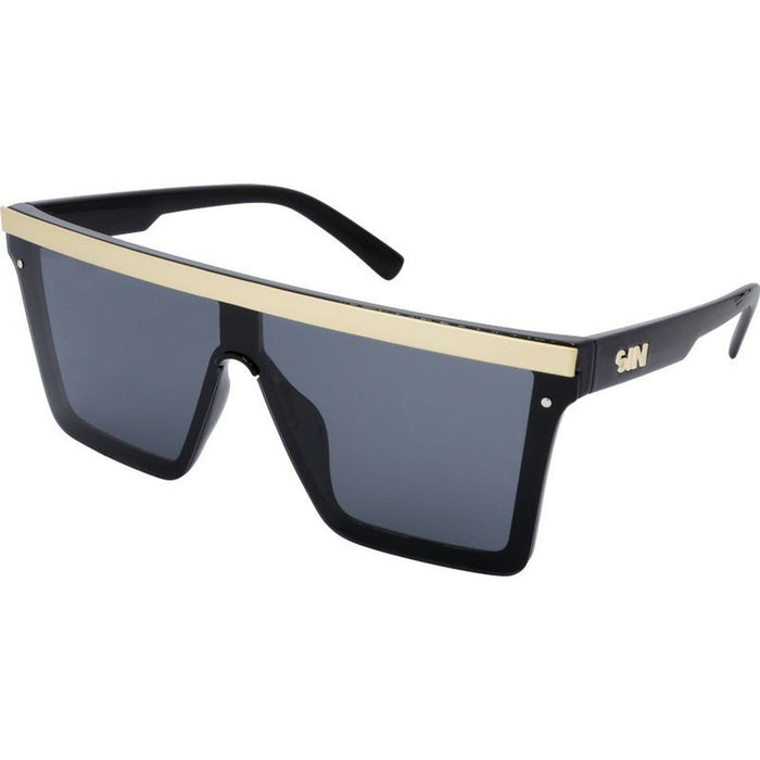 The Bar, Black and Matte Gold/Smoke Polarised Lenses