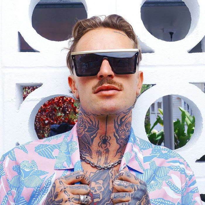 The Bar, Black and Matte Gold/Smoke Polarised Lenses