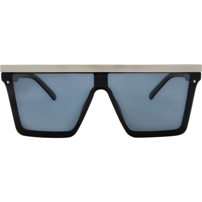 The Bar, Black and Matte Silver/Smoke Polarised Lenses