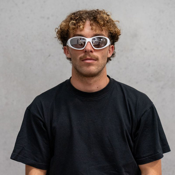 The Box 2.0, White/LL Silver Ionised Polarised Lenses
