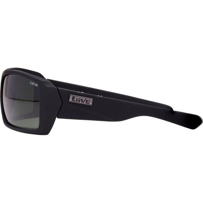 The Edge, Matt Black/Green Polarised Lenses